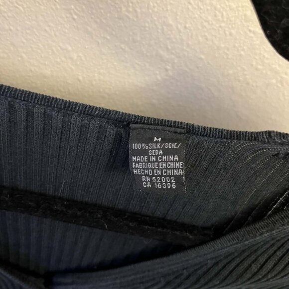 Gorgeous Black Silk Cardigan by Banana Republic - Picture 2 of 2